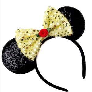 Brand new Beauty and the Beast Belle themed Minnie Ears Disney World Disneyland